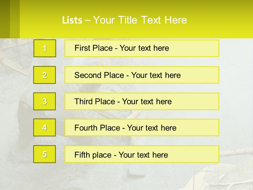 A Man Is Working On A Construction Site PowerPoint Template