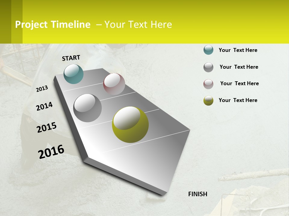 A Man Is Working On A Construction Site PowerPoint Template