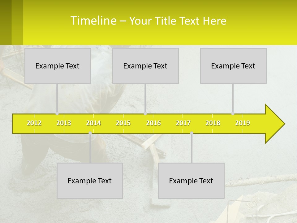 A Man Is Working On A Construction Site PowerPoint Template