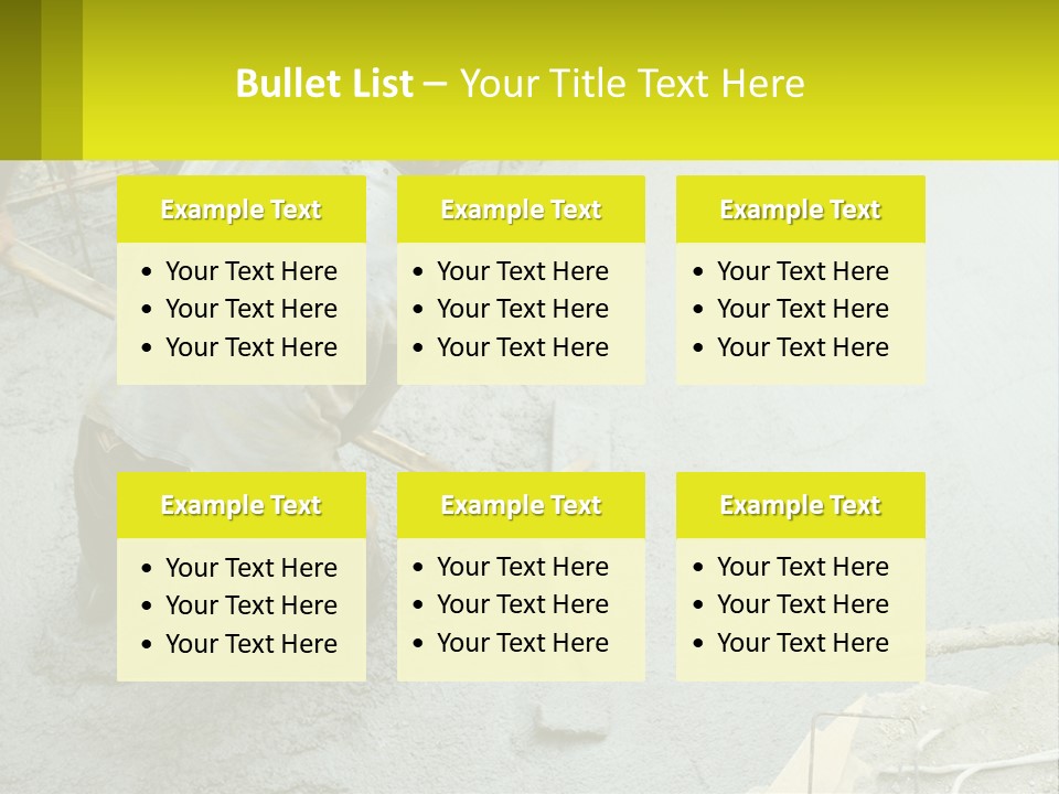A Man Is Working On A Construction Site PowerPoint Template