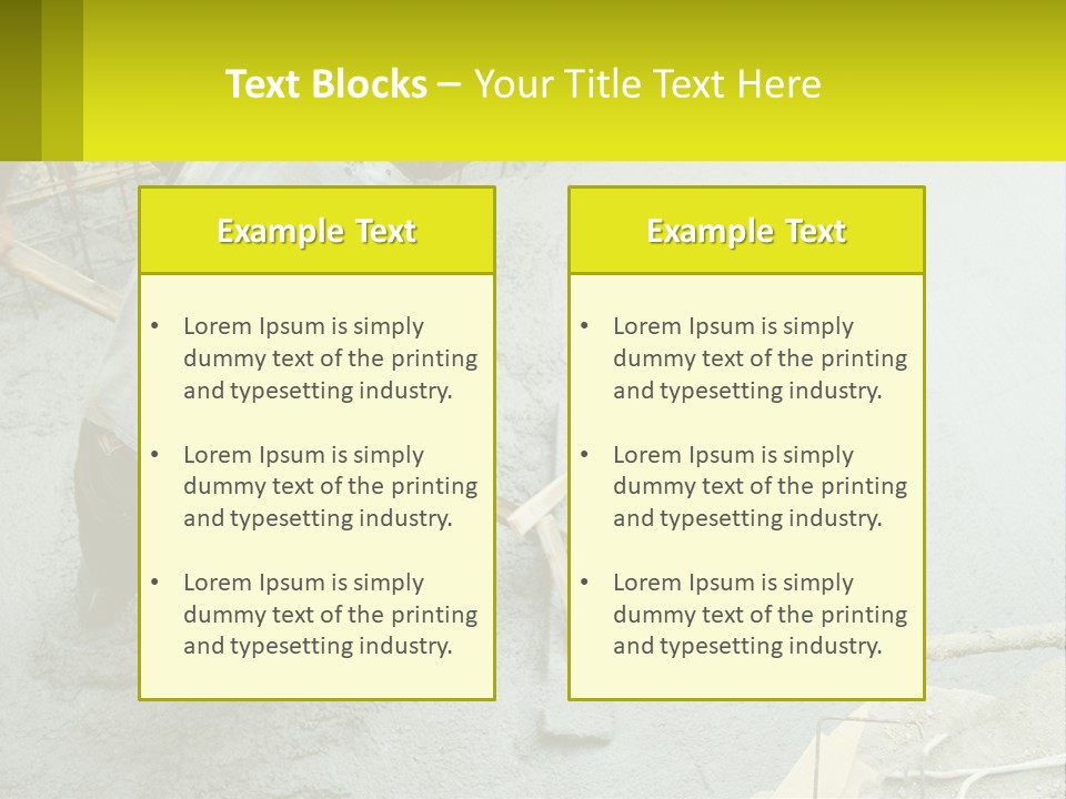 A Man Is Working On A Construction Site PowerPoint Template