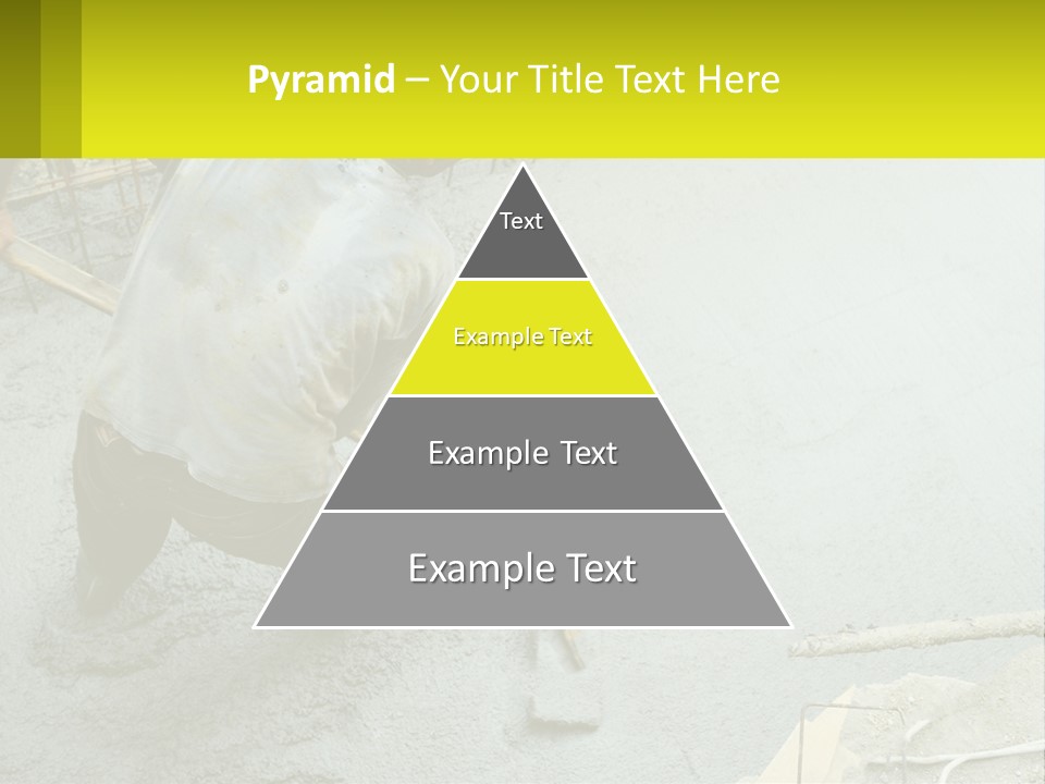 A Man Is Working On A Construction Site PowerPoint Template
