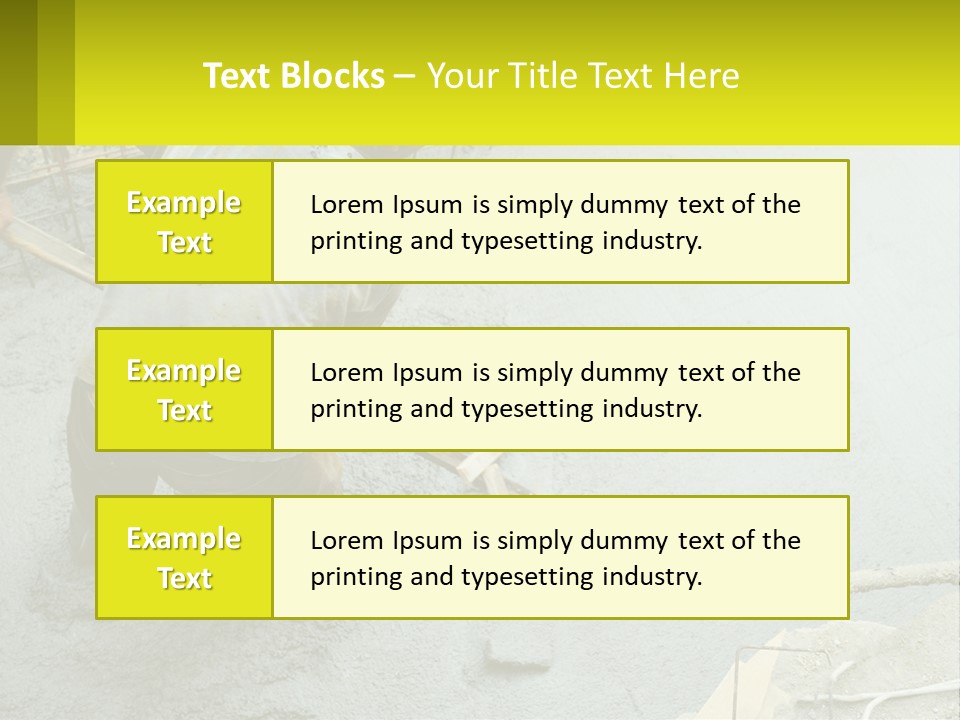 A Man Is Working On A Construction Site PowerPoint Template