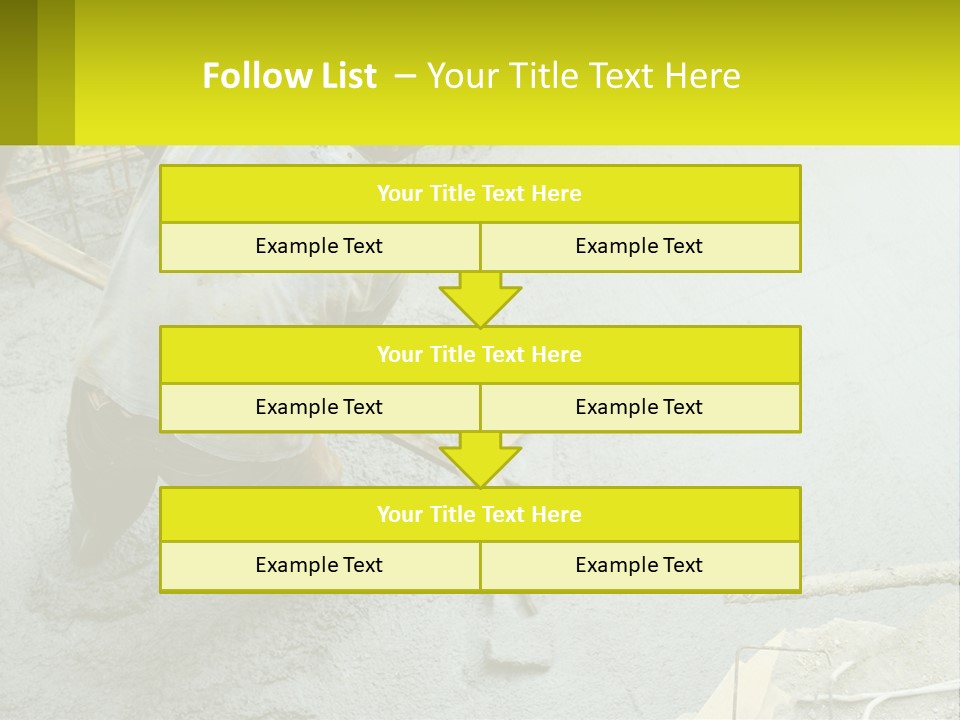 A Man Is Working On A Construction Site PowerPoint Template