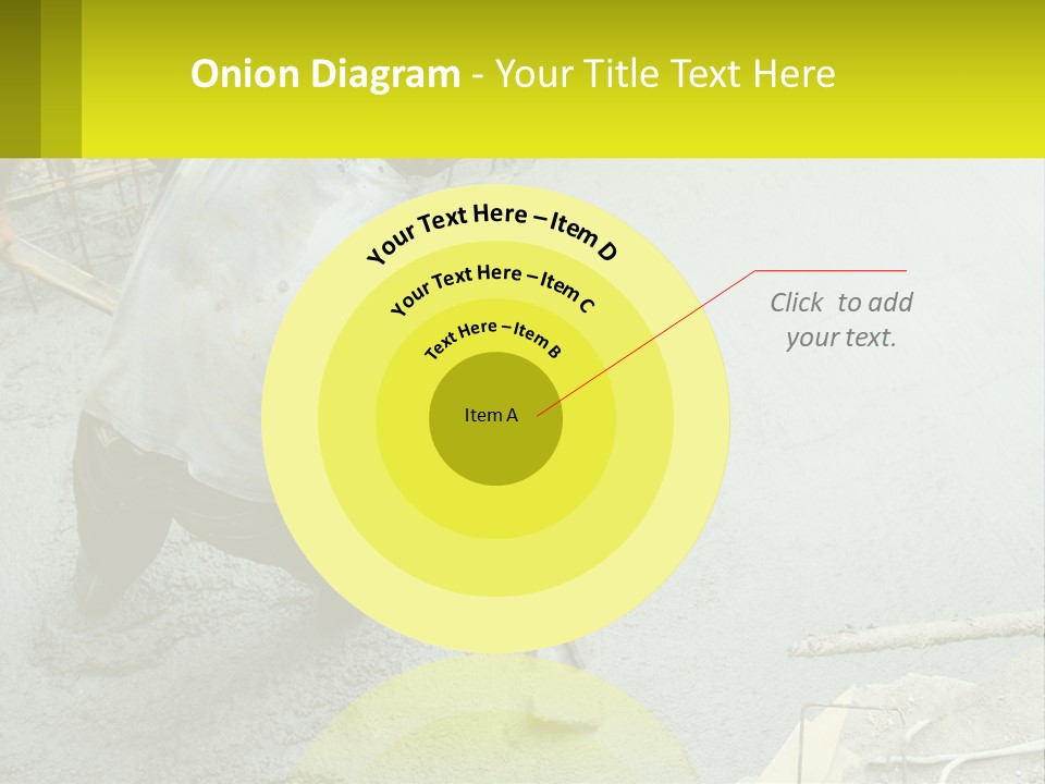A Man Is Working On A Construction Site PowerPoint Template