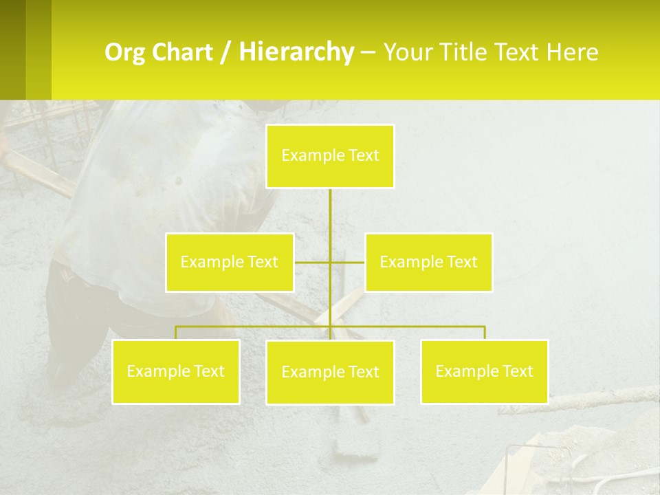 A Man Is Working On A Construction Site PowerPoint Template