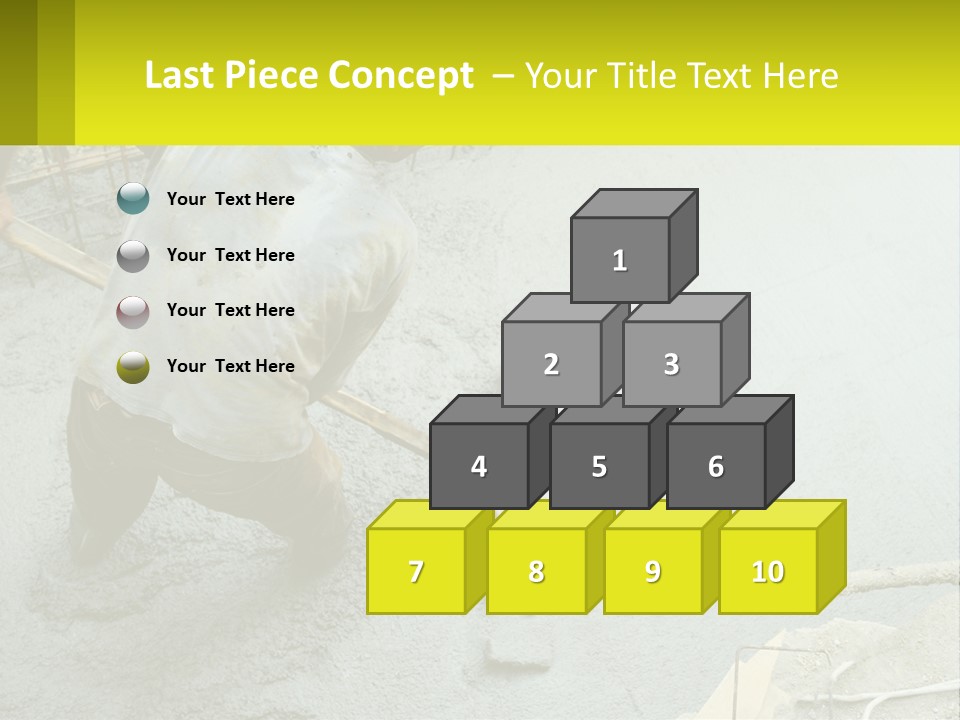 A Man Is Working On A Construction Site PowerPoint Template