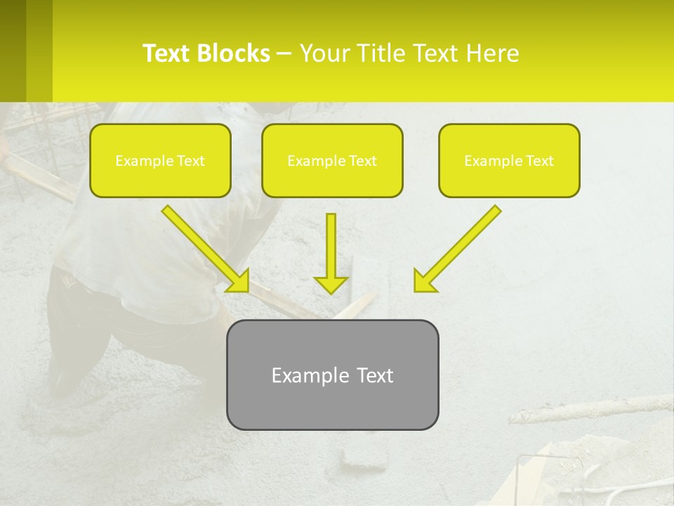 A Man Is Working On A Construction Site PowerPoint Template