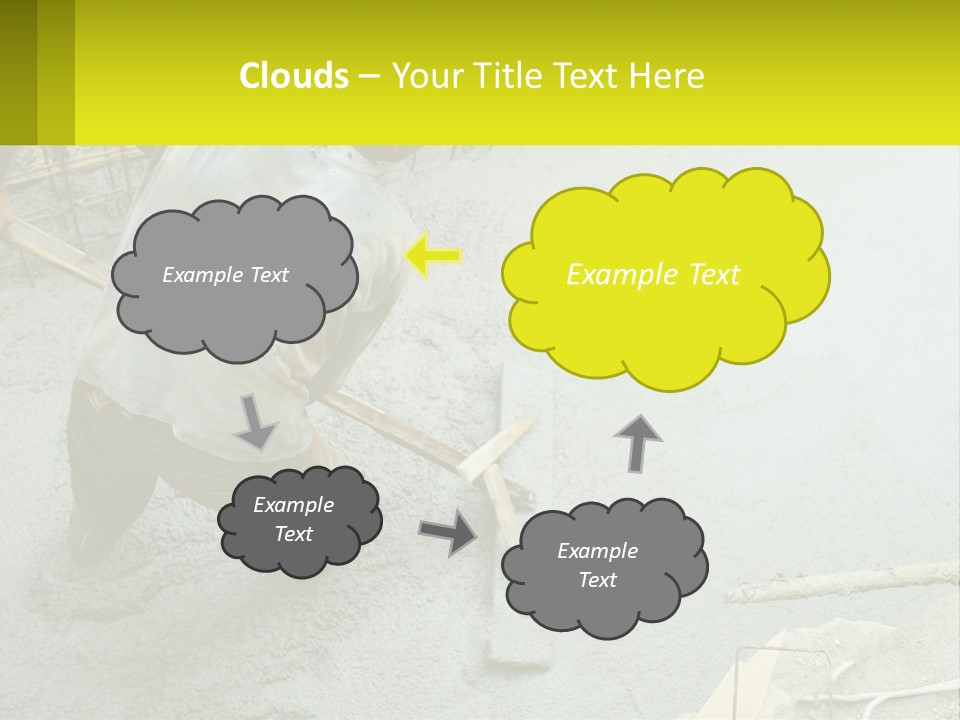 A Man Is Working On A Construction Site PowerPoint Template