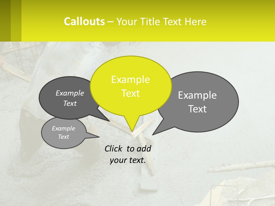 A Man Is Working On A Construction Site PowerPoint Template