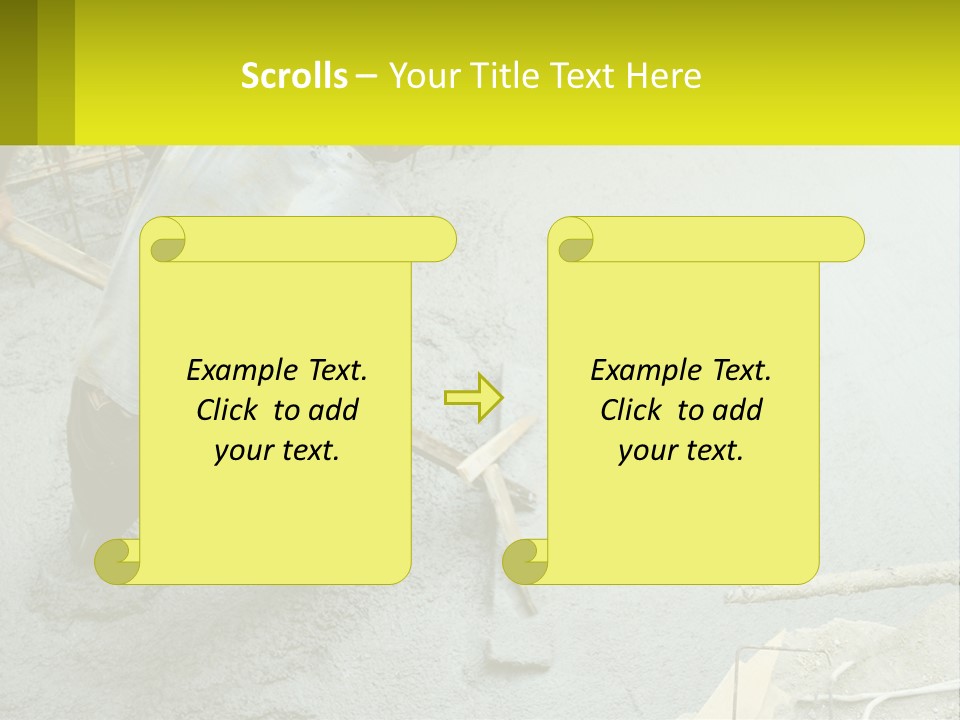 A Man Is Working On A Construction Site PowerPoint Template