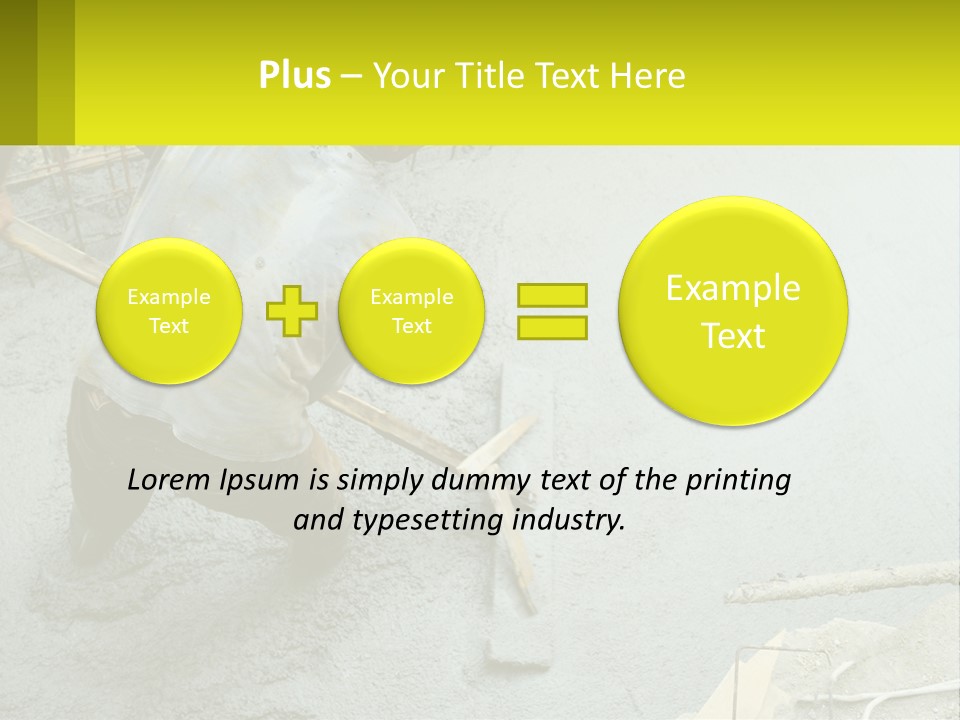 A Man Is Working On A Construction Site PowerPoint Template