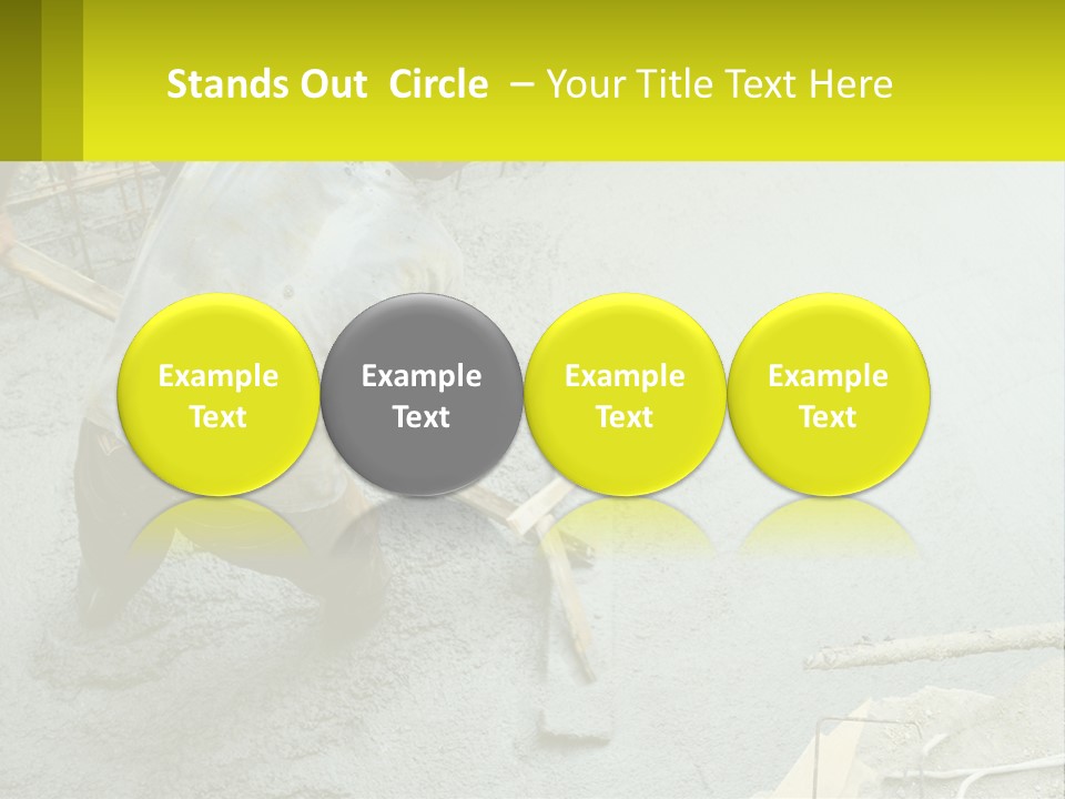 A Man Is Working On A Construction Site PowerPoint Template