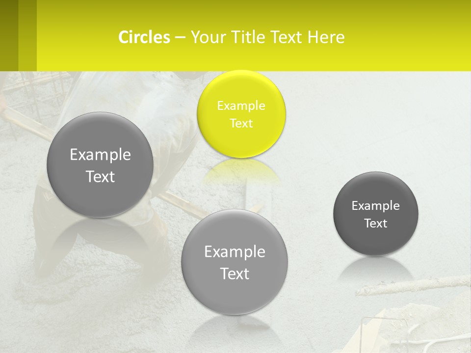 A Man Is Working On A Construction Site PowerPoint Template