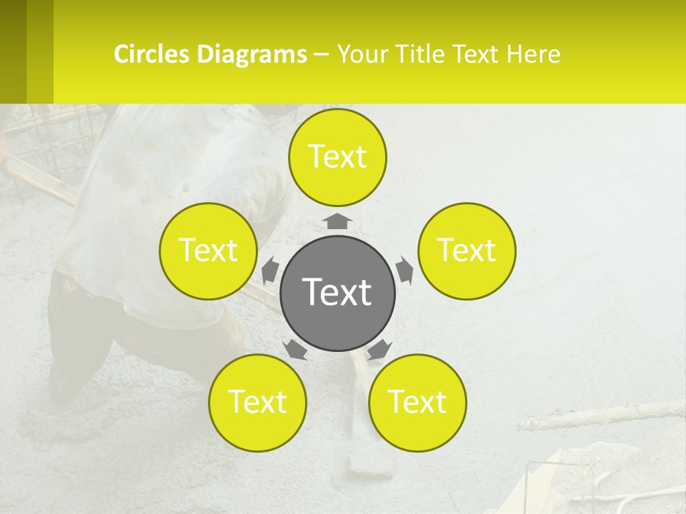 A Man Is Working On A Construction Site PowerPoint Template