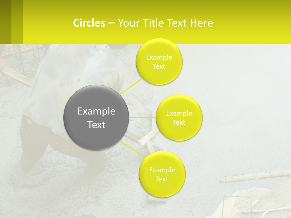 A Man Is Working On A Construction Site PowerPoint Template