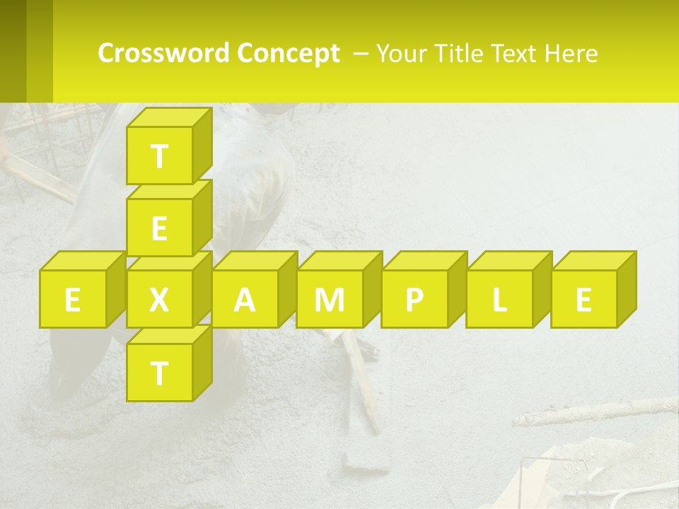 A Man Is Working On A Construction Site PowerPoint Template