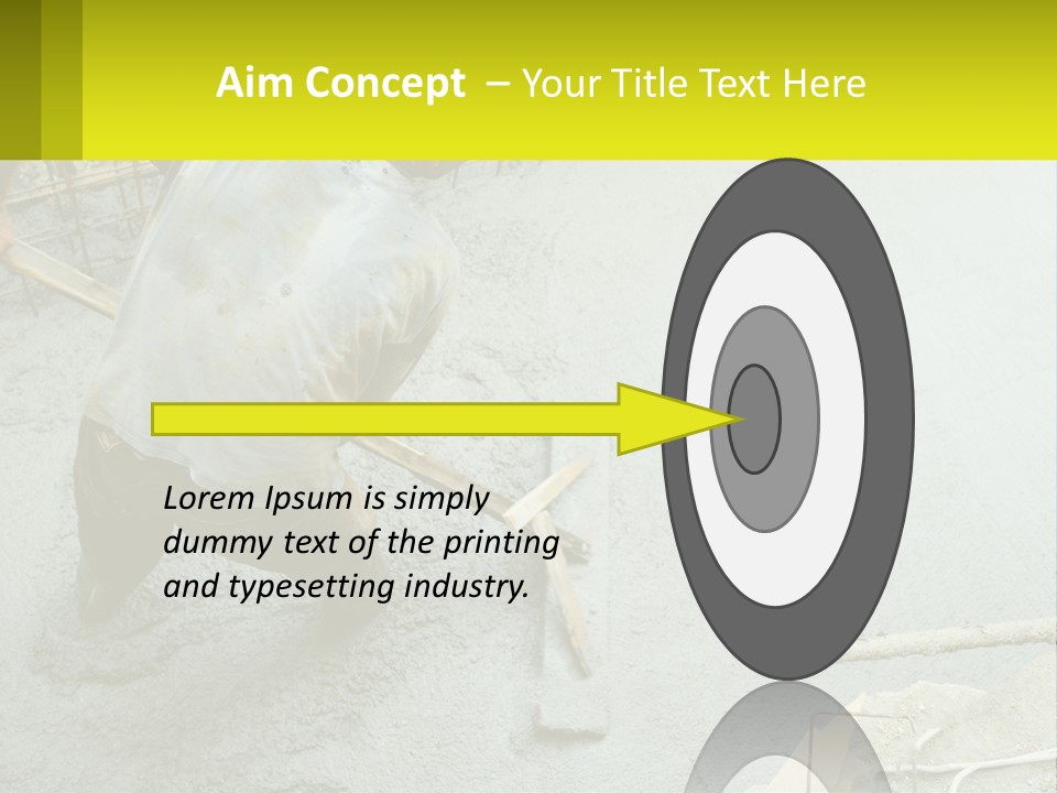 A Man Is Working On A Construction Site PowerPoint Template