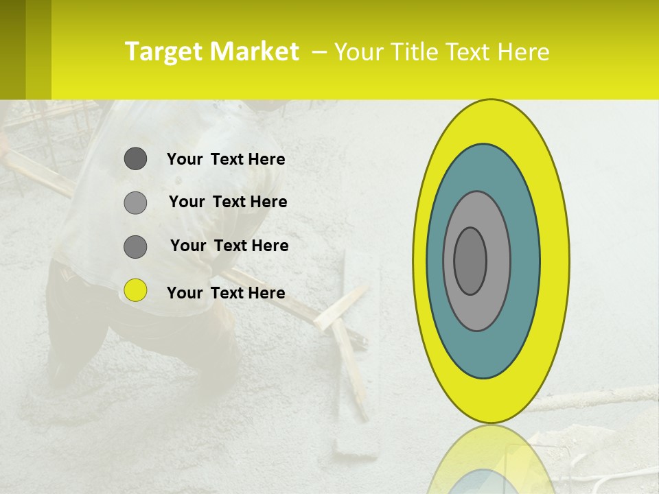 A Man Is Working On A Construction Site PowerPoint Template