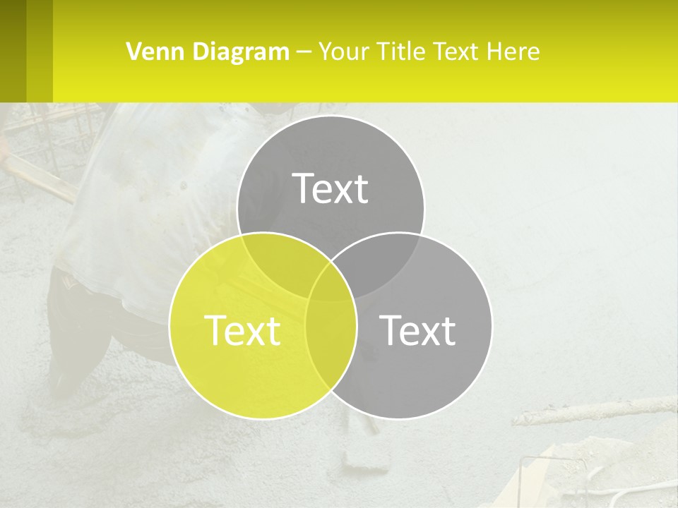 A Man Is Working On A Construction Site PowerPoint Template