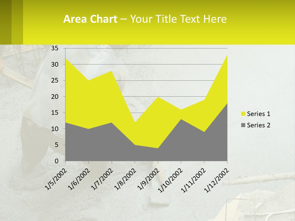 A Man Is Working On A Construction Site PowerPoint Template