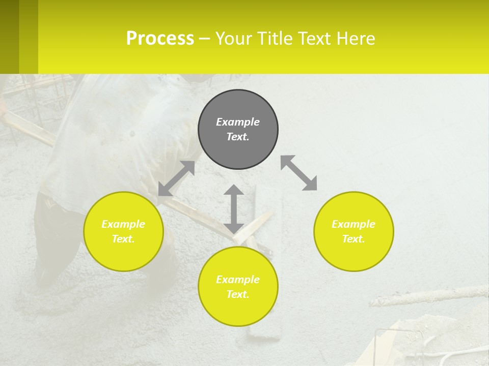 A Man Is Working On A Construction Site PowerPoint Template
