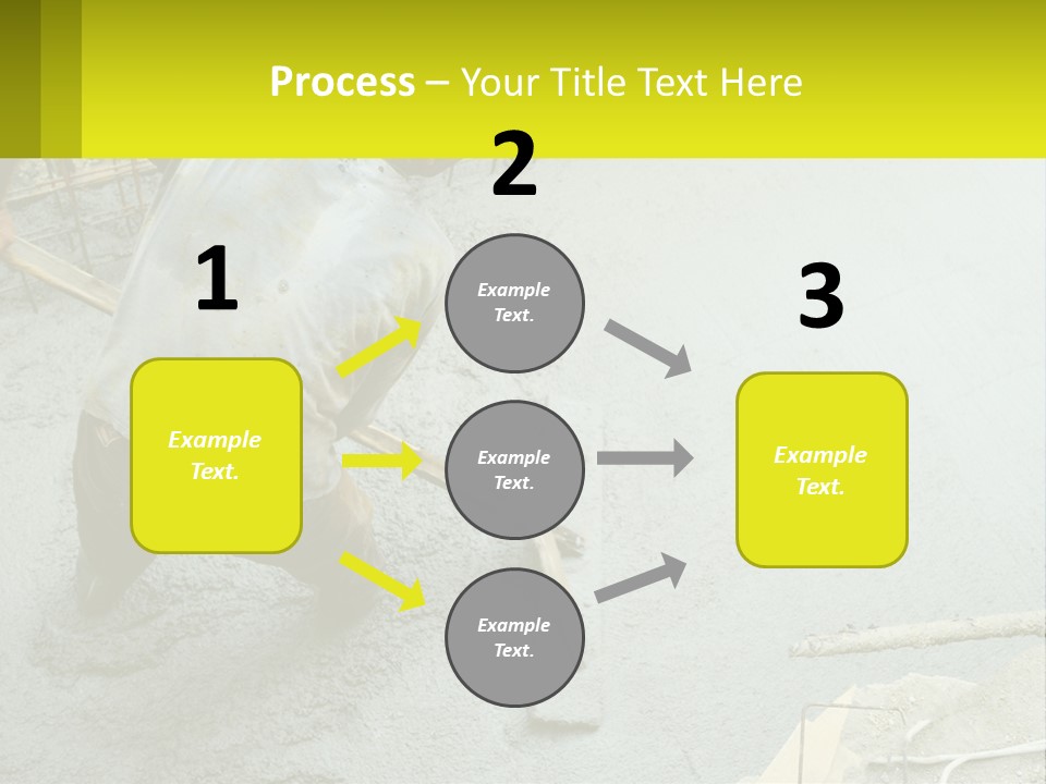 A Man Is Working On A Construction Site PowerPoint Template