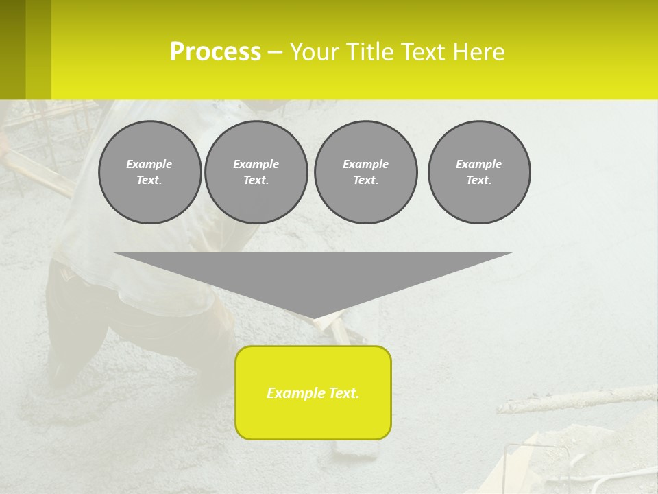 A Man Is Working On A Construction Site PowerPoint Template