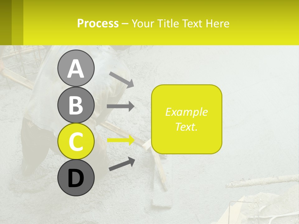 A Man Is Working On A Construction Site PowerPoint Template