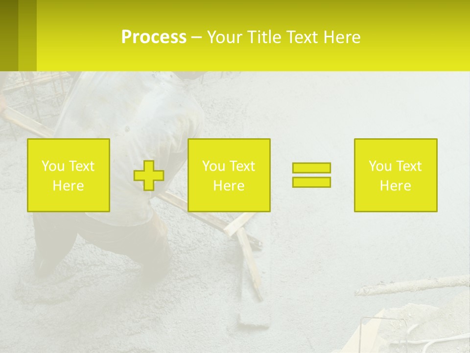 A Man Is Working On A Construction Site PowerPoint Template