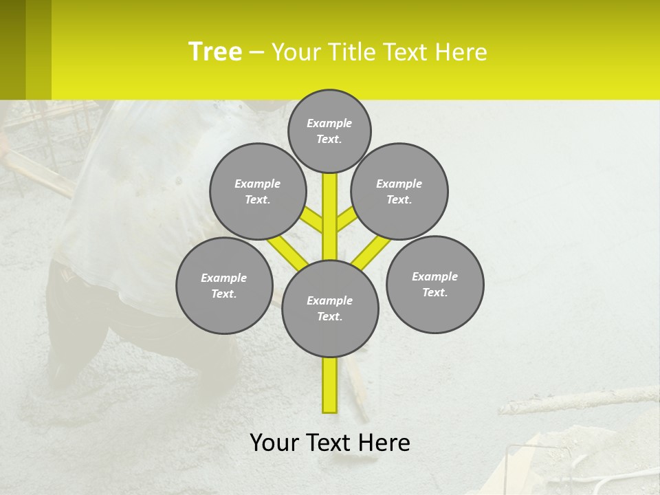 A Man Is Working On A Construction Site PowerPoint Template