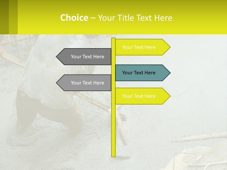 A Man Is Working On A Construction Site PowerPoint Template