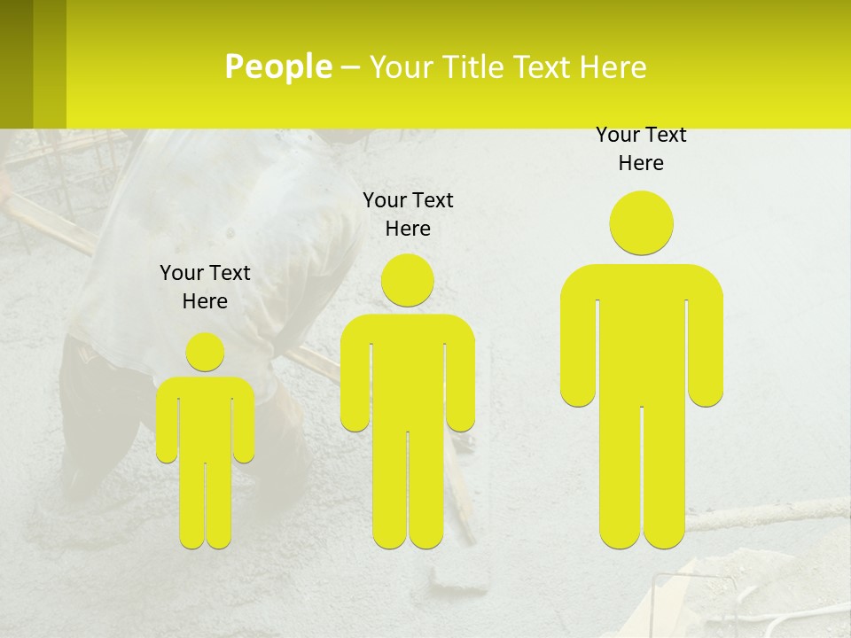 A Man Is Working On A Construction Site PowerPoint Template