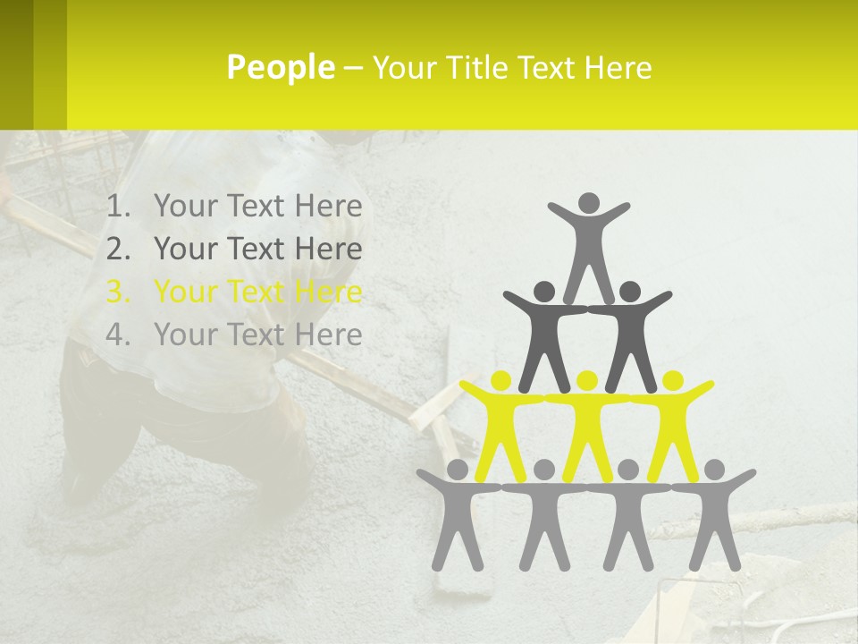 A Man Is Working On A Construction Site PowerPoint Template