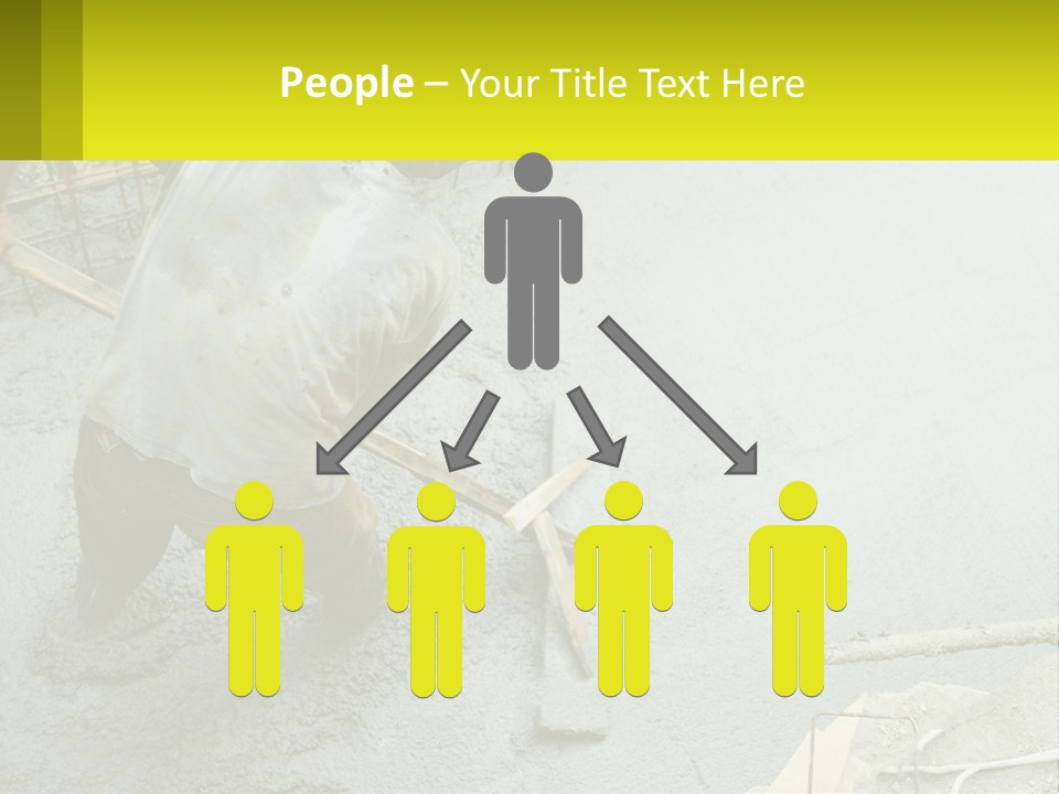 A Man Is Working On A Construction Site PowerPoint Template