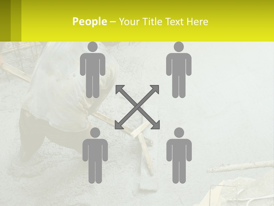 A Man Is Working On A Construction Site PowerPoint Template