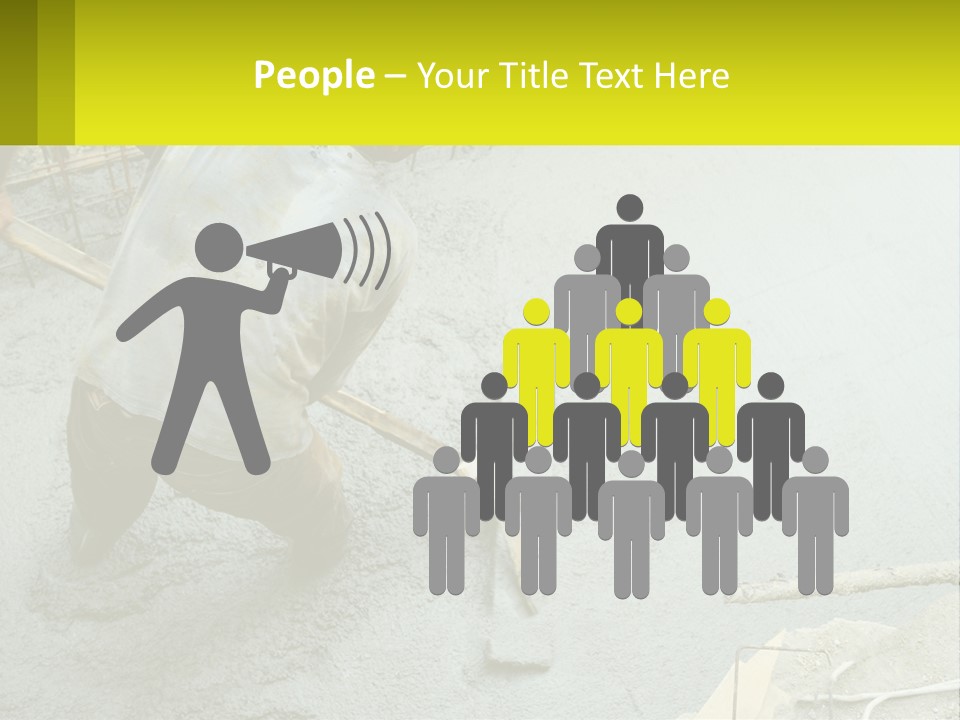 A Man Is Working On A Construction Site PowerPoint Template