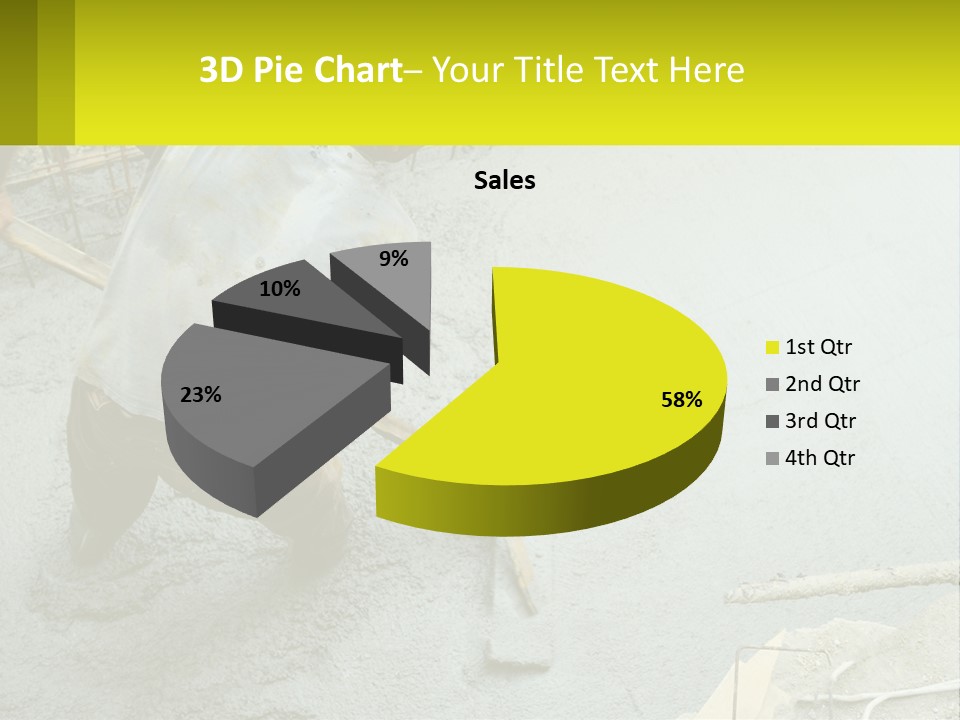 A Man Is Working On A Construction Site PowerPoint Template