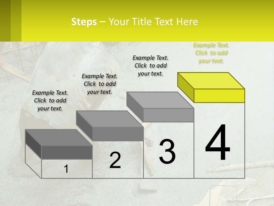 A Man Is Working On A Construction Site PowerPoint Template