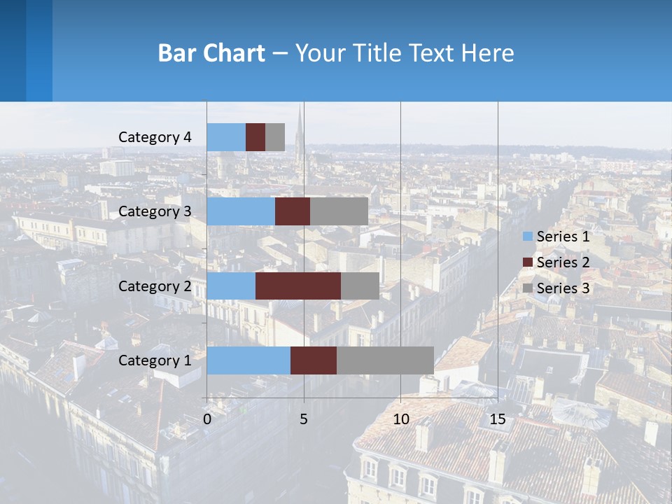 An Aerial View Of A City With Lots Of Buildings PowerPoint Template