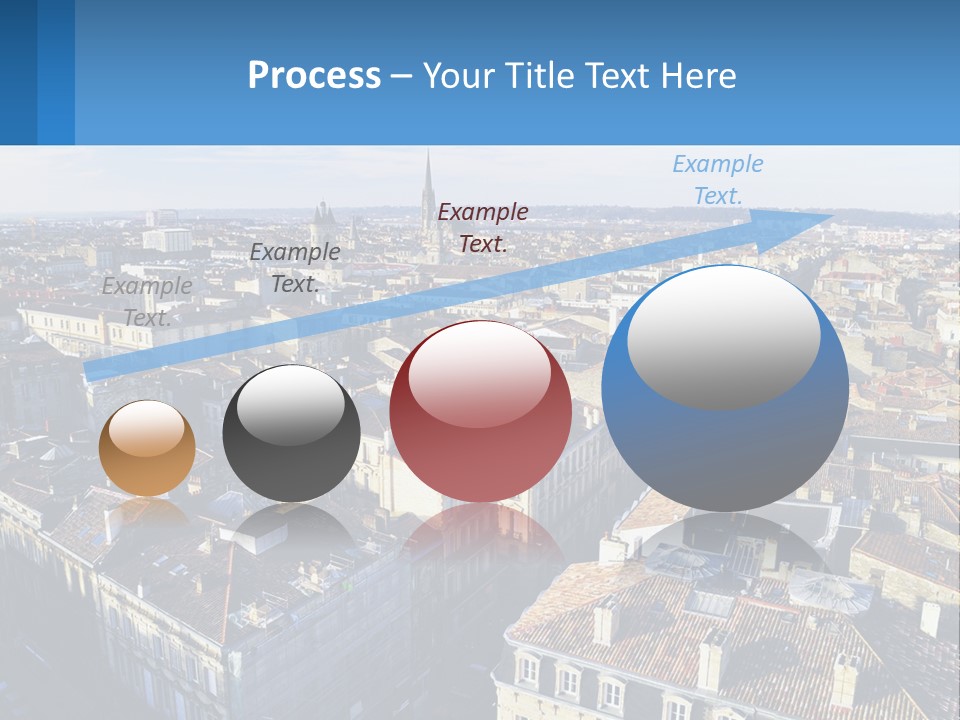 An Aerial View Of A City With Lots Of Buildings PowerPoint Template