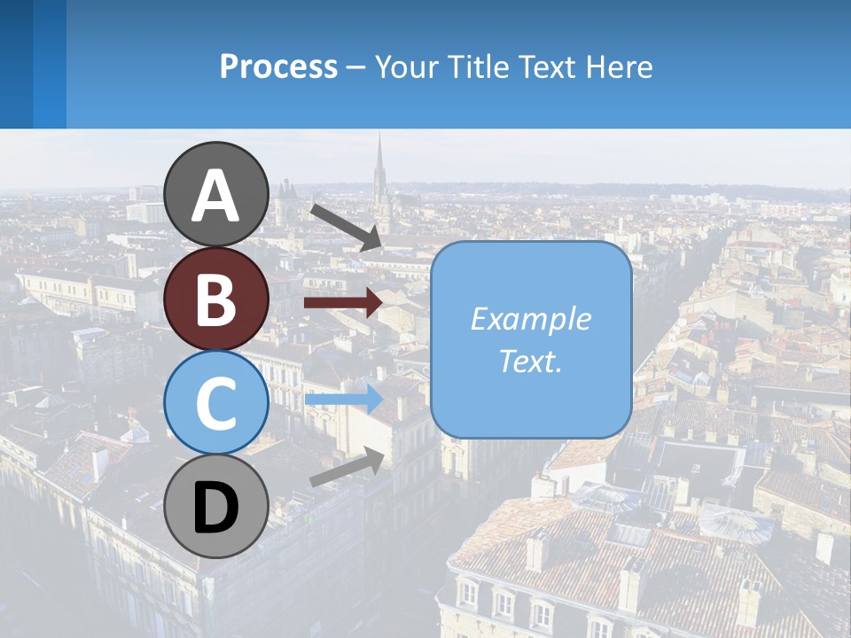 An Aerial View Of A City With Lots Of Buildings PowerPoint Template