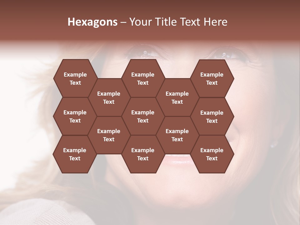 A Woman Smiling With A Smile On Her Face PowerPoint Template