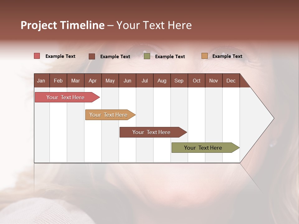 A Woman Smiling With A Smile On Her Face PowerPoint Template