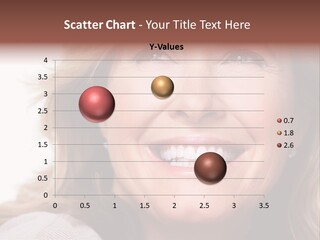 A Woman Smiling With A Smile On Her Face PowerPoint Template