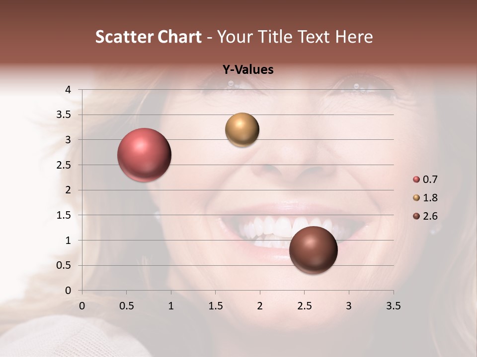 A Woman Smiling With A Smile On Her Face PowerPoint Template