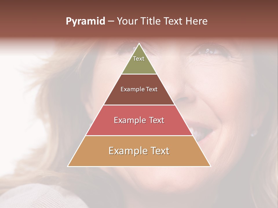 A Woman Smiling With A Smile On Her Face PowerPoint Template