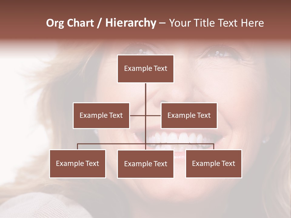 A Woman Smiling With A Smile On Her Face PowerPoint Template