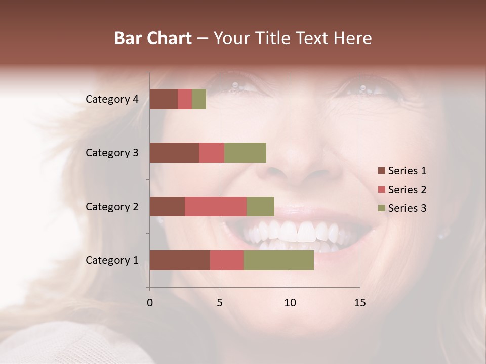 A Woman Smiling With A Smile On Her Face PowerPoint Template