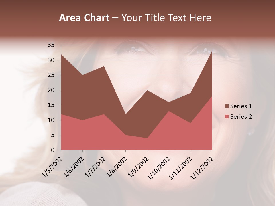 A Woman Smiling With A Smile On Her Face PowerPoint Template